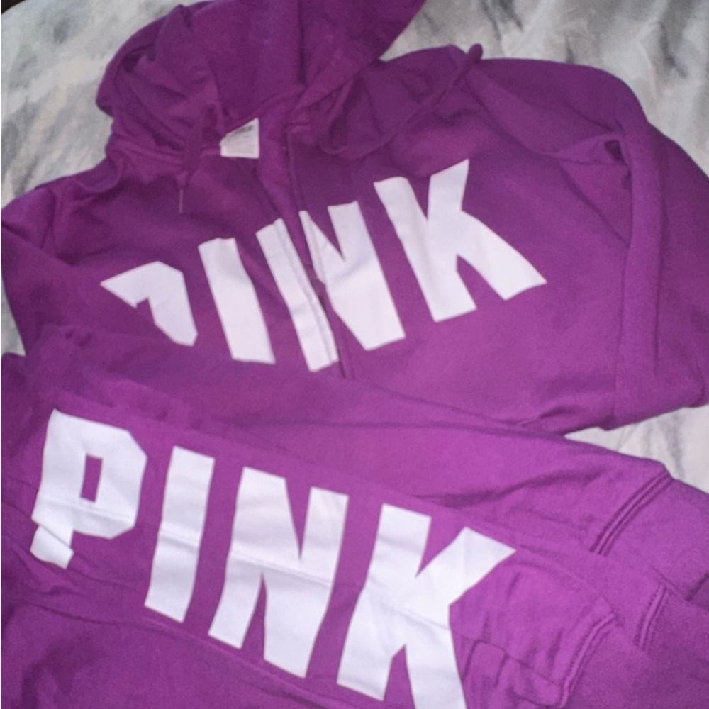 Pink Victoria secrets sweatsuit size large